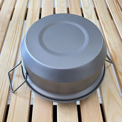 Kapila Titanium 1100ml Double Handles Flying Saucer Pot
