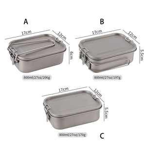 Titanium lunch box