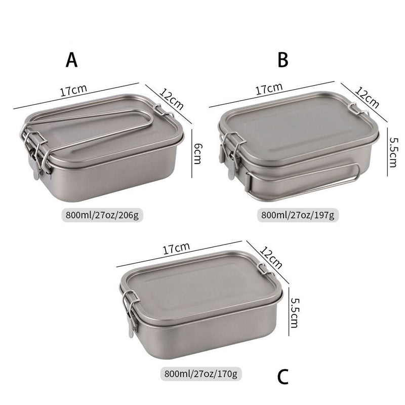Titanium lunch box