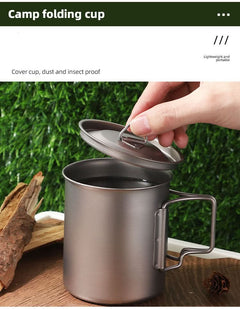 Titanium Cup with Lid