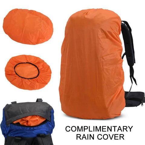Image of 60L Internal Frame Hiking Backpack with Rain Cover