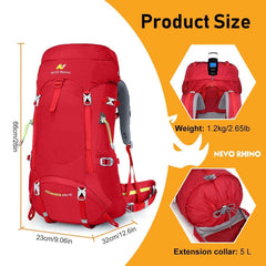 Mochila impermeable para acampar de 50 l