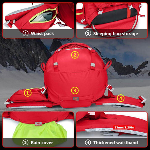 Image of 50L Waterproof Camping Backpacking Daypack