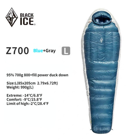 Image of Black ice Z Series Mummy Sleeping Bag
