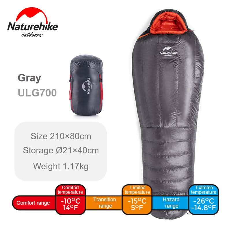 Naturehike ULG Winter Goose Down Mummy Warm Sleeping Bag
