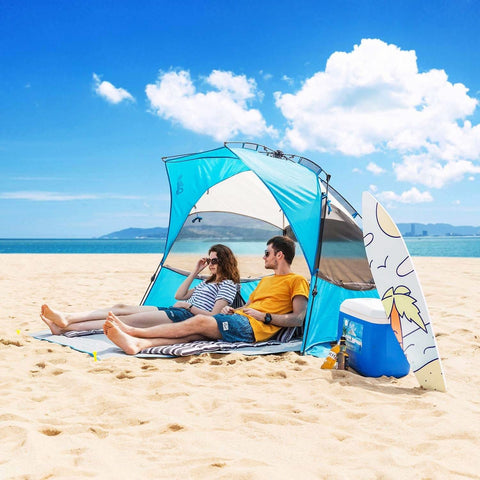 Image of Pop Up Beach Tent Sun Shelter