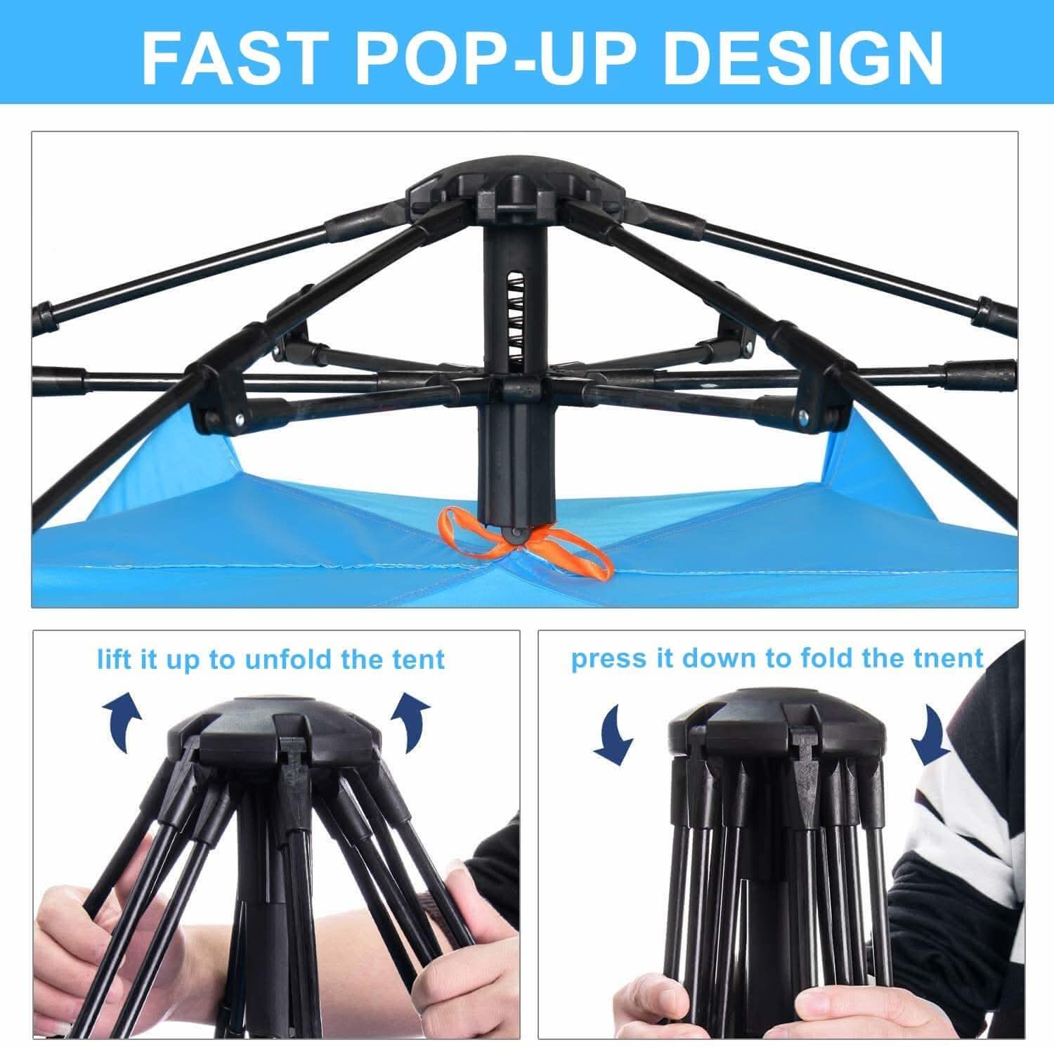 Tienda de campaña automática impermeable para exteriores para 3-5 personas