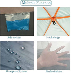 Tienda de campaña automática impermeable para exteriores para 3-5 personas